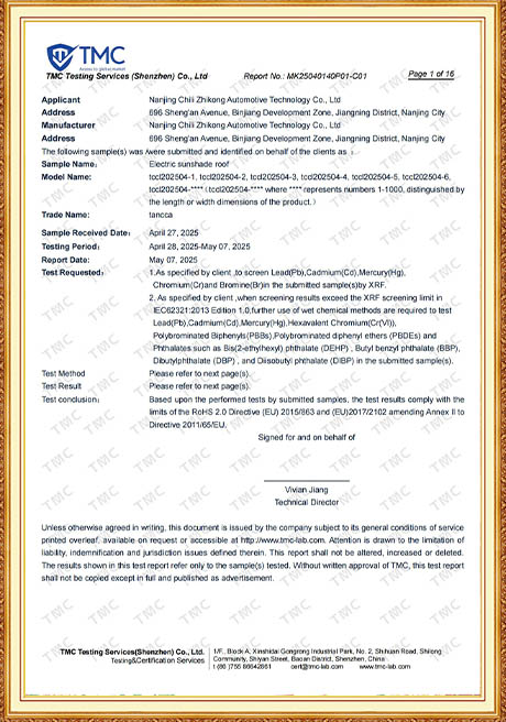 Certificate Of Honor