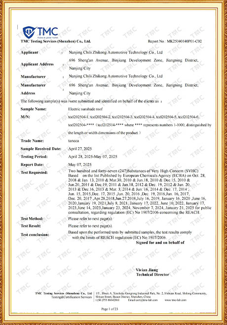 Certificate Of Honor